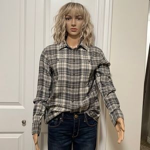 Polo Ralph Lauren gray and cream colored flannel size medium. Great shape!